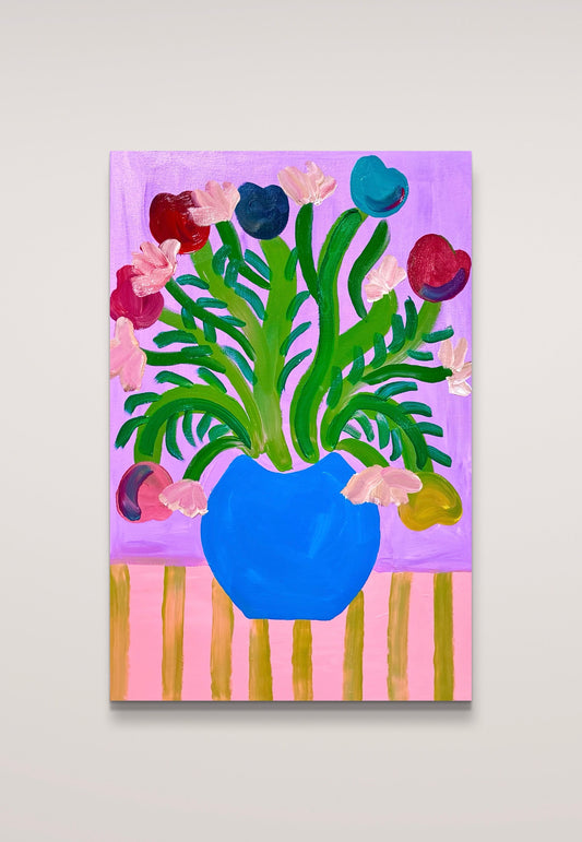 Tulips and petunias