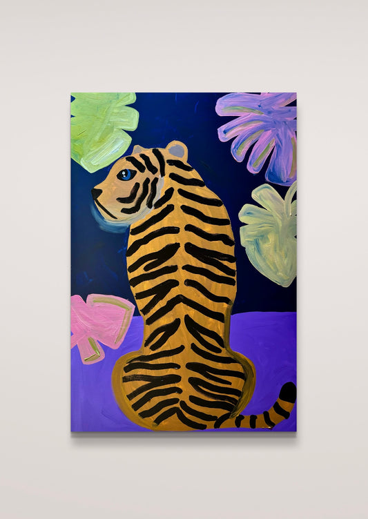 The tiger and the leaves