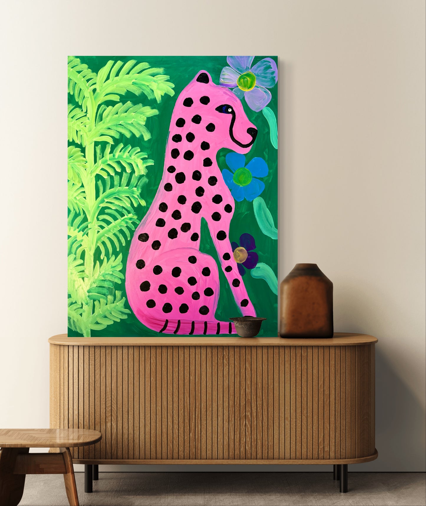 The baby leopard