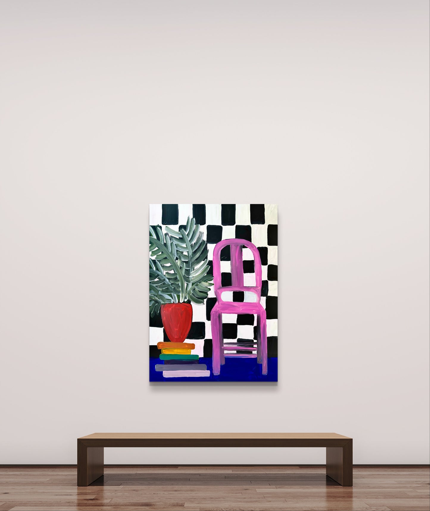 The pink chair