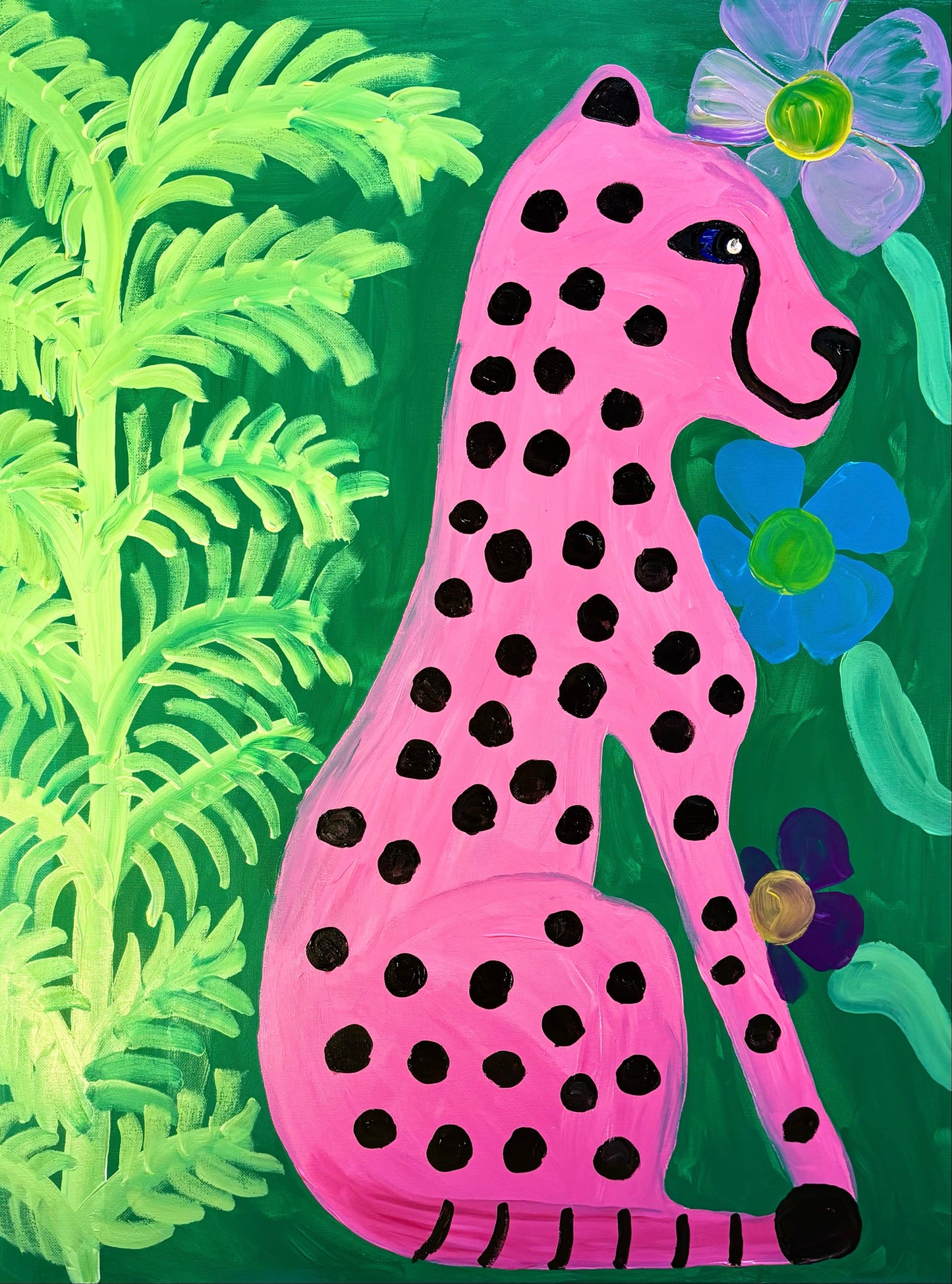 The baby leopard