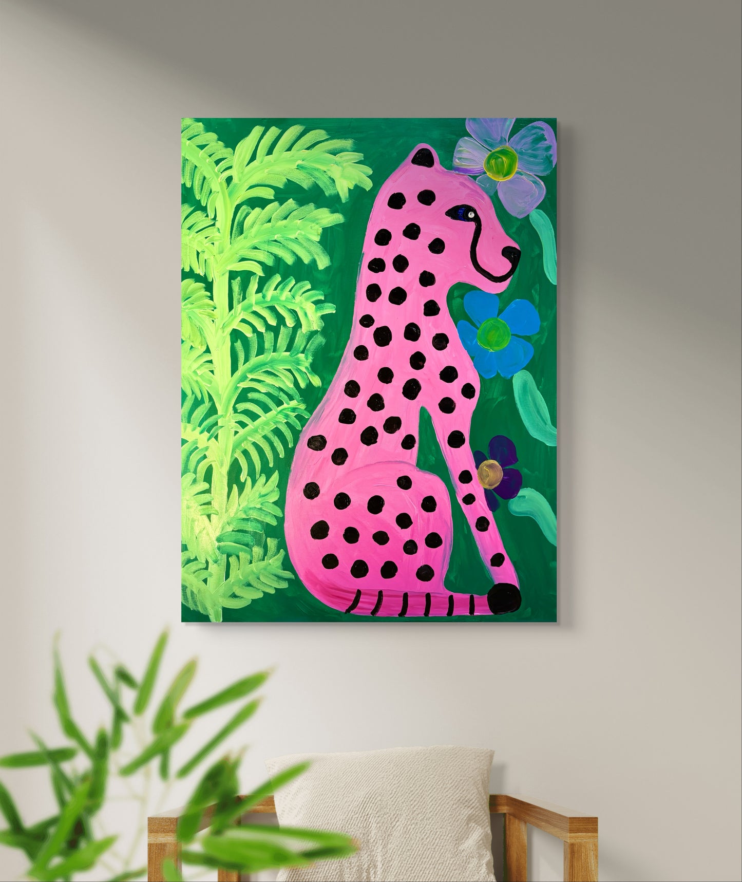 The baby leopard