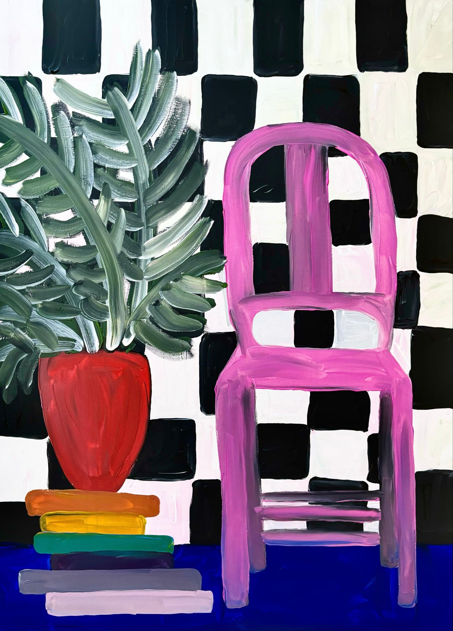 The pink chair