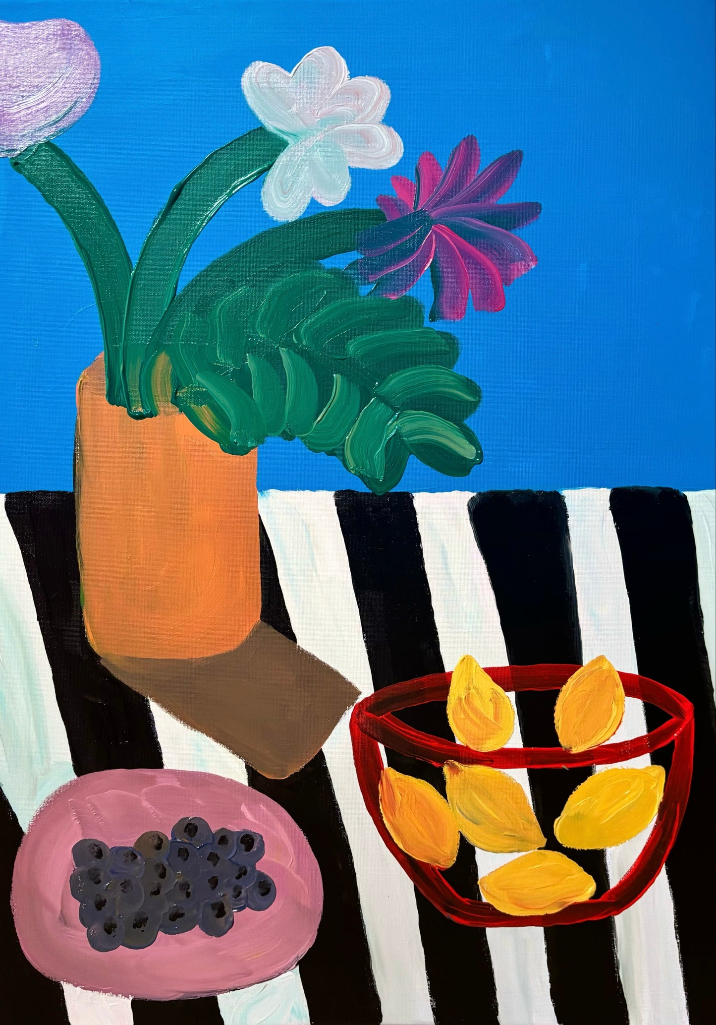 Lemons and blueberries