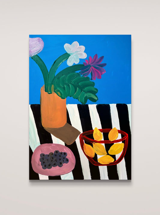Lemons and blueberries